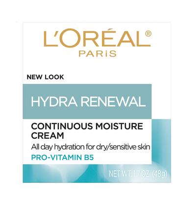 L'Oreal Hydra Renewal Continuous Moisture Cream For Dry Skin 1.7oz