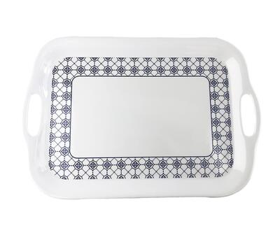 Clover Melamine Serving Tray 18