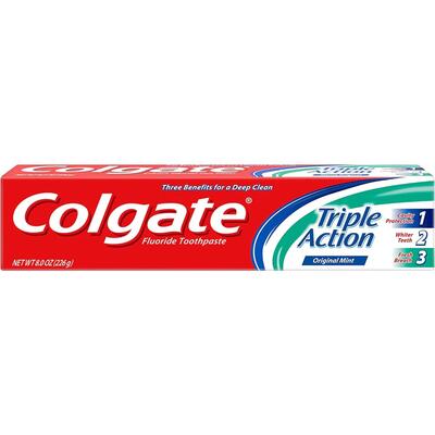 Colgate Triple Action Toothpaste Original Mint 8oz