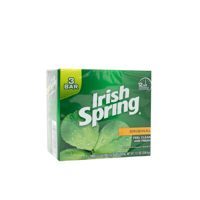 Irish Spring Deodorant Bath Bar Original 3pk 3.7oz