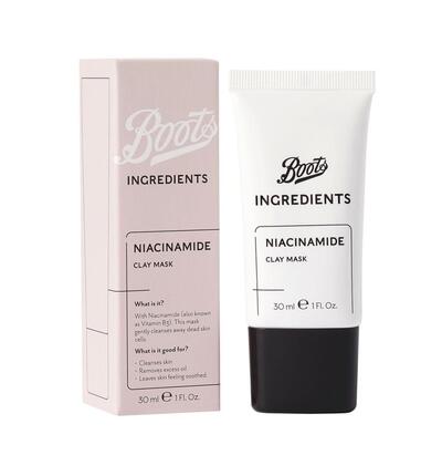 Boots Ingredients Niacinamide Clay Mask 30ml