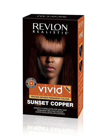 Revlon Realistic Vivid Colour Permanent Hair Color Sunset Copper 110 ml