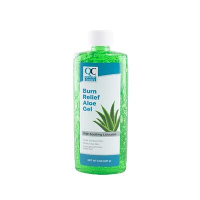 Quality Choice Burn Relief Aloe Gel 8oz