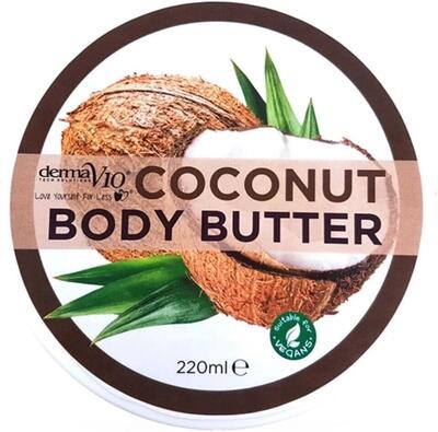 DermaV10 Coconut Body Butter 220ml