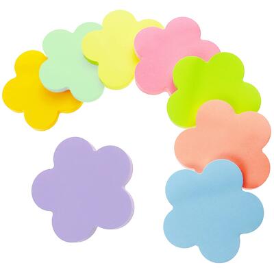 Flower Shape Stick Note Pad 70Shts