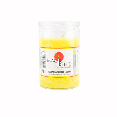 Magic Light Plain Candle Yellow 1 count