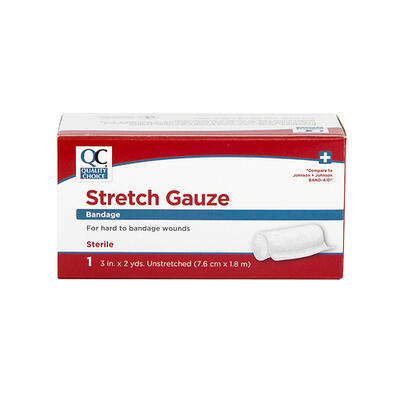 Quality Choice Stretch Gauze Bandage 3in x 2yds 1 count