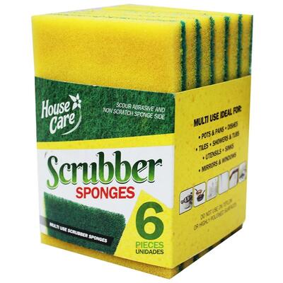 Housecare Scrubber Sponges 6pcs