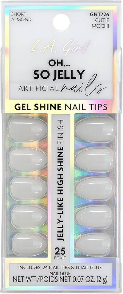 L.A Girl Oh So Jelly Nail TIps Cutie Mochi 25pc