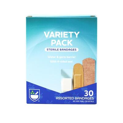 Rite Aid Bandge Variety Pack 30ct