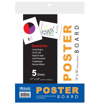 Bazic Poster Board White 11