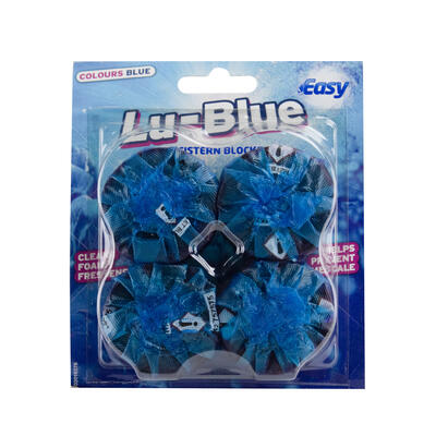 Lu-Blue Toilet Blocks Blue 4pk