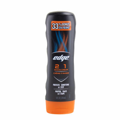 Edge 2 in 1 Non-Foaming Shave Cream Protects and Conditions 8 fl oz