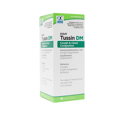 QC Tussin DM Cough and Chest Congestion 4 oz