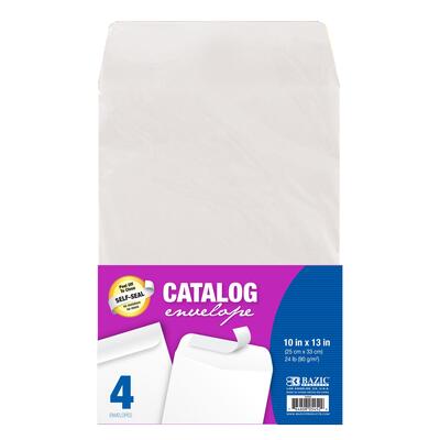 Bazic Self-Seal White Catalog Envelope 10