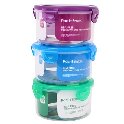 Round Plastic Container Assorted 18oz 1 count