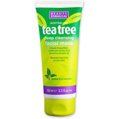 Beauty Formulas Deep Cleansing Facial Mask Tea Tree 3.3oz