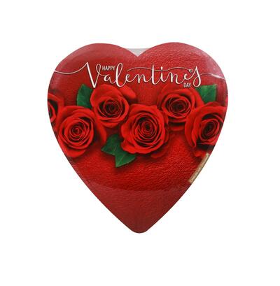 Elmer Chocolate In Rose Heart Shaped Box Assorted 3.2oz