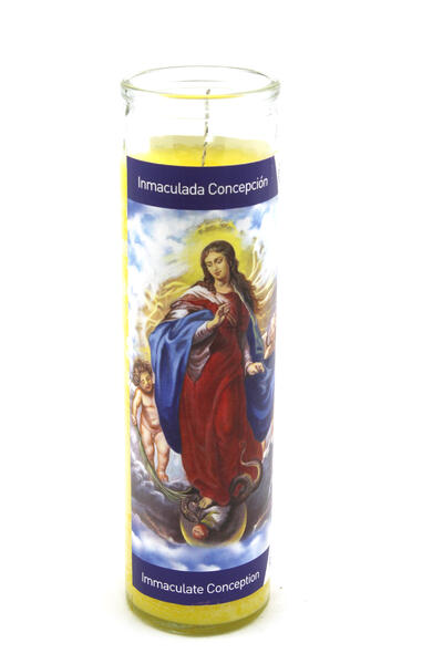 Serenity Glass Candle Immaculate Conception 340g