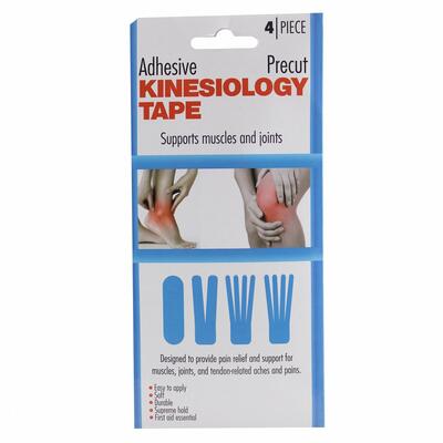 Kinesiology Adhesive Precut Tape 4 piece