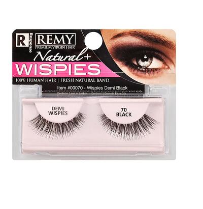 Remy Natural Demin Wispies 70 Black 1 pair