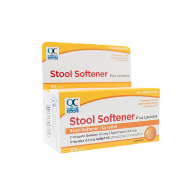 QC Stool Softener Plus Stimulant Laxative 60 Tablets