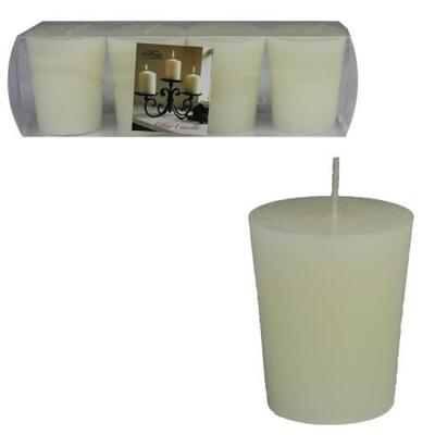 Off White Votive Candle 1.5x2 Inches 4pc