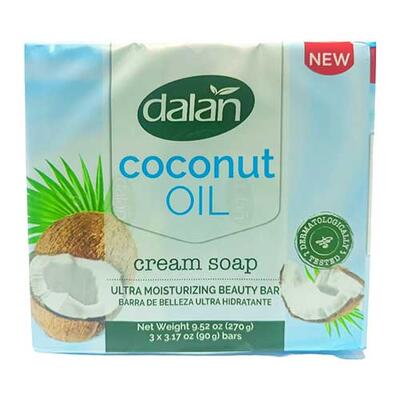 Dalan Coconut Oil Cream Soap 3.17oz 3pk