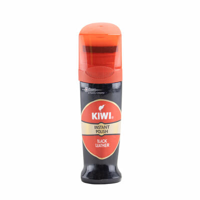 J&J Kiwi Instant Polish Black Leather 85ml