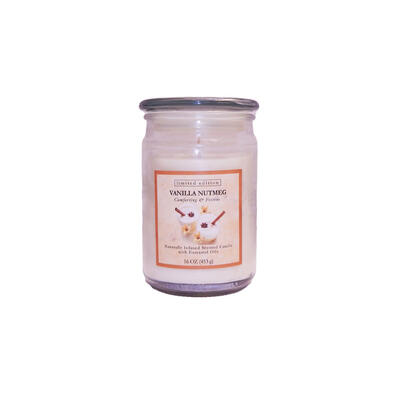 Jar Candle Tierra Jar Essential Oil Nutmeg Vanilla 16oz