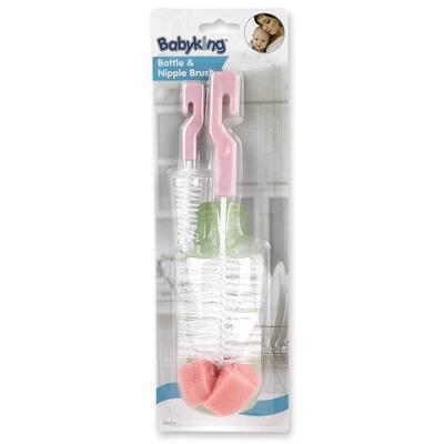 Baby King Bottle & Nipple Brush Assorted 2 pieces