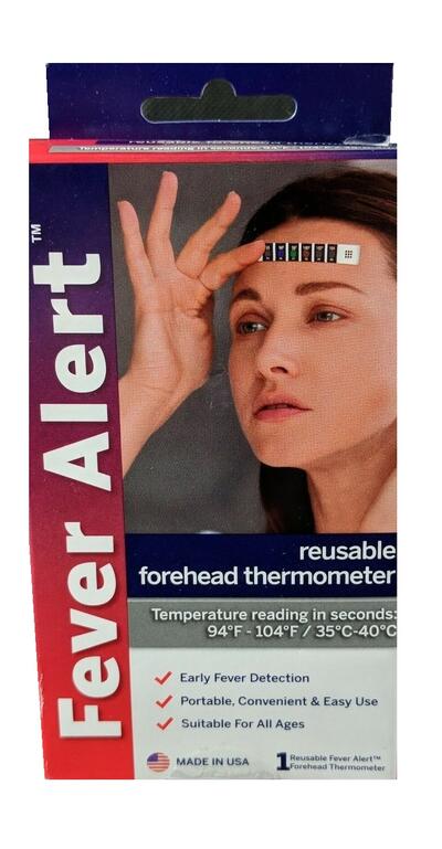 Fever Alert Reusable Forehead Thermometer