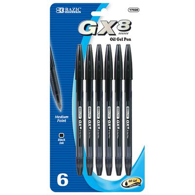 Bazic GX-8 Oil Gel Ink Pen Black