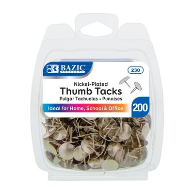 BAZIC SILVER THUMB TACK 200