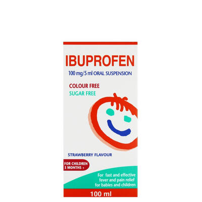 Galpharm Ibuprofen for Children Oral Suspension Orange Flavour 100 ml