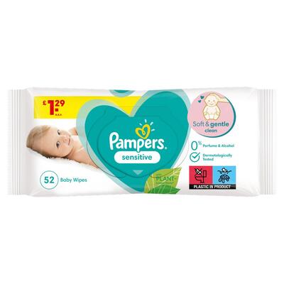 Pampers Wipes Sensitve 52 count