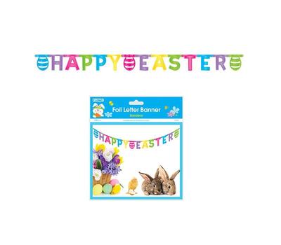 Easter Embossed Foil Letter Banner ct