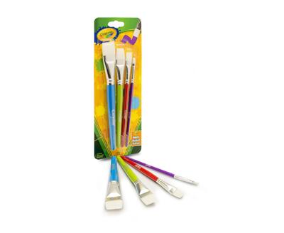 Crayola Flat Brush Set 4ct