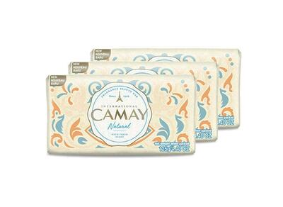 Camay Soap Bar Natural 3 pack