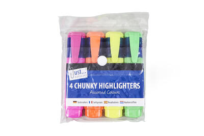 Chunky Highlighters Neon Colours 4ct