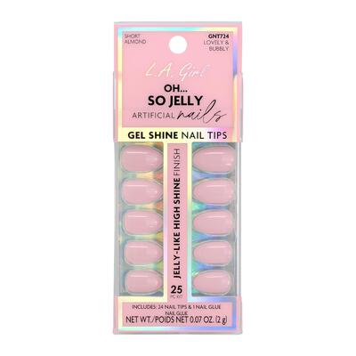 L.A Girl Oh So Jelly Nail TIps Lovely & Bubbly 25pc