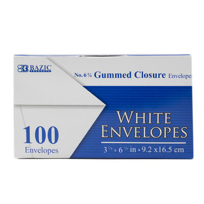 Bazic  #6 Peel And White Envelopes  3-5/8''  X 6-3/4'' Standard