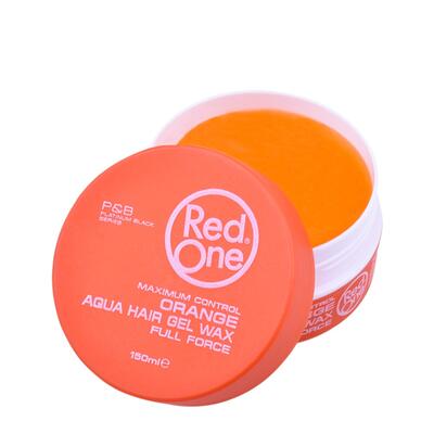 Red One Aqua Hair Gel Wax Orange 150ml