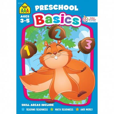 School Zone Preschool Basics  Ages 3 to 5 Workbook