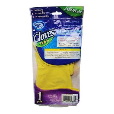 OSQ Yellow Latex Household Gloves