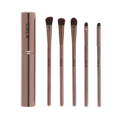 Cala Eye Need It Brush Kit-Rose Gold