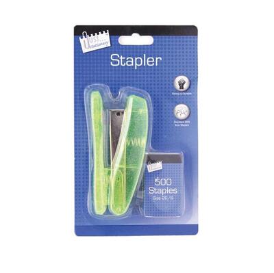 Metallic Stapler And 500 26/6 Staples