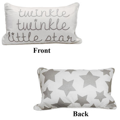 Thro By Marlo Lorenzn Twinkle Star Reversible Silver Foil Pillow 12x20