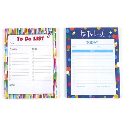 To Do List Pad Assorted