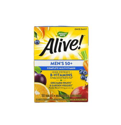 Alive Mens 50 Multi Vitamin Mineral 50 Tabs